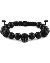Philipp Plein - Pulsera con cuentas de ágata - Lyst