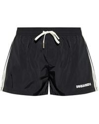 DSquared² - Logo Midi Swim Boxer - Lyst