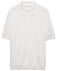 Prada - Cashmere And Silk Polo Shirt - Lyst