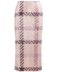 Brandon Maxwell - Mercer Sequin-Embellished Midi Pencil Skirt - Lyst