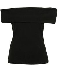 Gestuz - Drew Off-Shoulder Ribbed-Knit Top - Lyst
