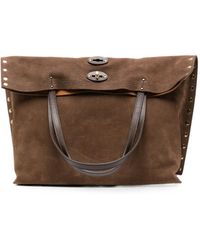 Zanellato - Medium A'Spasso Stud-Embellished Leather Shoulder Bag - Lyst