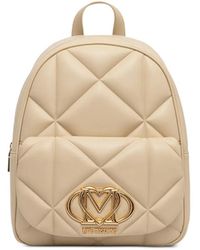 Love Moschino - Quilted Logo-Plaque Backpack - Lyst