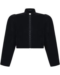 TANUNA - Puff-Sleeved Velvet Jacket - Lyst