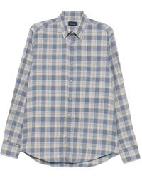 Paul & Shark - Check-Pattern Button-Down Shirt - Lyst