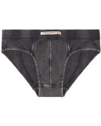 DIESEL - Umbr-Andre-H Logo-Appliqué Briefs - Lyst