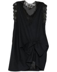 Pushbutton - Kleid Mit Spitzenbesatz - Lyst