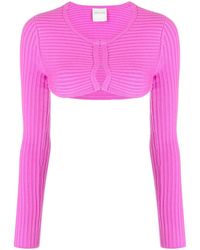 Forte Forte - Geripptes Cropped-Stricktop - Lyst