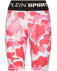 Philipp Plein - Camouflage-Print Logo-Waistband Leggings - Lyst