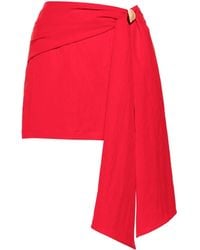 Blumarine - Sash-detail Miniskirt - Lyst