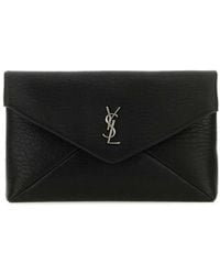 Saint Laurent - Cassandre Large Envelope Pouch - Lyst
