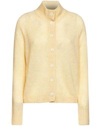 Blanca Vita - Ribbed High-Collar Cardigan - Lyst