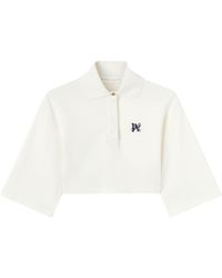 Palm Angels - "Monogramme Cropbed" Polo - Lyst