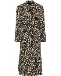Theory - Leopard Trench Coat - Lyst