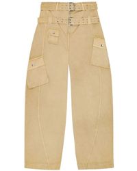 Ganni - Cargo-Pocket Trousers - Lyst