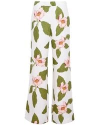 Cara Cara - Sunflower Floral-Print Trousers - Lyst