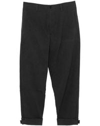 Yohji Yamamoto - Drawstring Tapered Trousers - Lyst