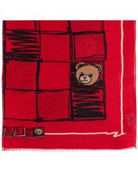 Moschino - Schal mit Teddy-Print - Lyst