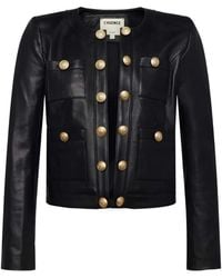 L'Agence - Buttoned Patch-Pocket Jacket - Lyst