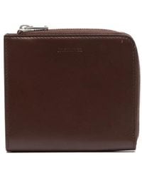 Jil Sander - Embossed-Logo Zip-Up Card Holder - Lyst