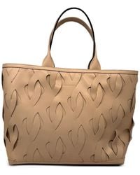 Kata Szegedi - Roads Woven Leather Tote Bag - Lyst