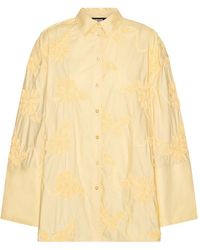 ROTATE BIRGER CHRISTENSEN - Floral-Embroidered Shirt - Lyst