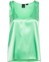 Pinko - Top Aus Seide - Lyst