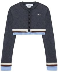 MSGM - Cropped Gelaagd Vest - Lyst