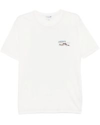 Lacoste - Printed Jersey T-Shirt - Lyst