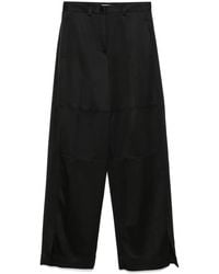 Jil Sander - Silk Twill Trousers - Lyst