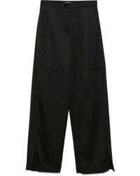 Jil Sander - Silk Twill Trousers - Lyst
