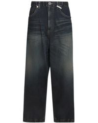 Maison Mihara Yasuhiro - Elasticated Straight-Leg Jeans - Lyst