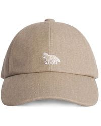 Maison Kitsuné - Baby Fox Embroidered Patch Baseball Cap - Lyst