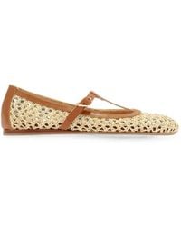 Ancient Greek Sandals - Aerati Woven T-Bar Ballet Flats - Lyst