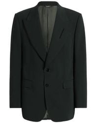 Dolce & Gabbana - Single-Breasted Micro-Rib Jacket - Lyst