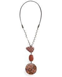 Maliparmi - Prints Inside Patchwork Resin Necklace - Lyst