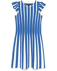 Marc Cain - Striped Mini Dress - Lyst