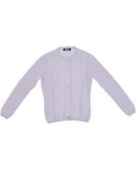 LA ROSE - Button Cashmere Cardigan - Lyst