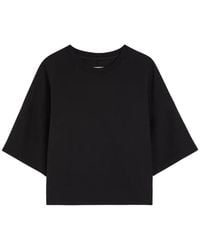 OSSOU - Rift Cropped Drop-Shoulder T-Shirt - Lyst