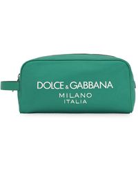 Dolce & Gabbana - Nero Logo-print Wash Bag - Lyst