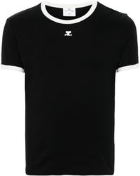 Courreges - Contrast T-Shirt - Lyst