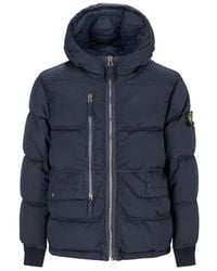 Stone Island - Hooded Puffer Jacket - Lyst