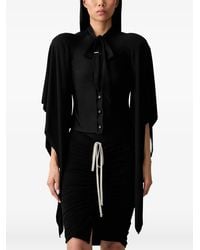 Vetements - Pussy-Bow Cape-Sleeve Blouse - Lyst