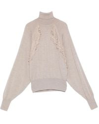 Liu Jo - Lace-Insert Turtleneck - Lyst