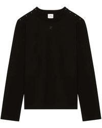 Courreges - Logo-Patch Buttoned Jumper - Lyst