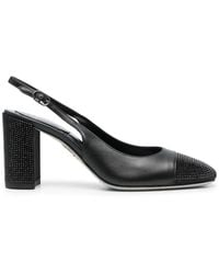 Rene Caovilla - Zapatos con tacón de 80mm y apliques de cristal - Lyst