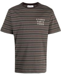 Etudes Studio - Striped Cotton T-Shirt - Lyst