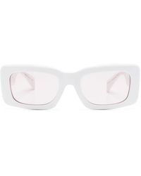 Versace - Sonnenbrille Mit Rechteckigem Gestell Und Greca-Details - Lyst