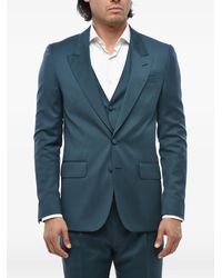 Corneliani - Peak-Lapel Virgin-Wool Three-Piece Suit - Lyst