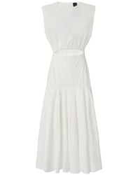 Pinko - Cut-Out Sleeveless Midi Dress - Lyst